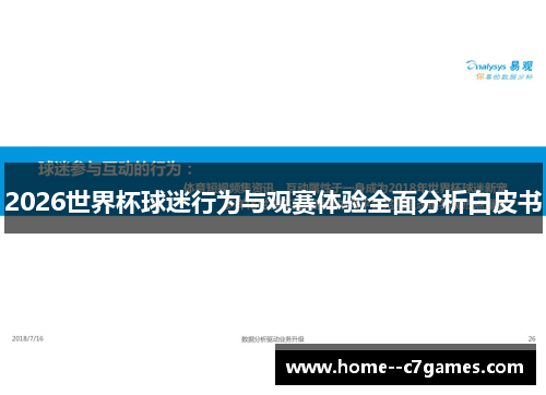 2026世界杯球迷行为与观赛体验全面分析白皮书